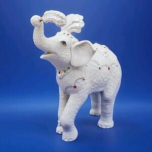 Lenox Jeweled Elephant Royal Court Jester Porcelain Figurine 774244 Original Box